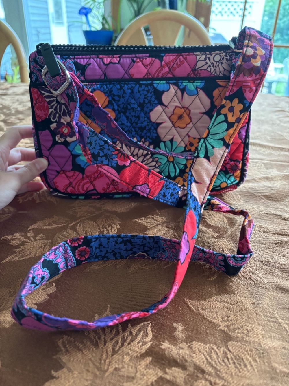 Vera Bradley Floral Crossbody NWOT